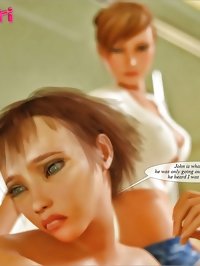 Hot 3d sex scenes with futanari Emmie and her gfs